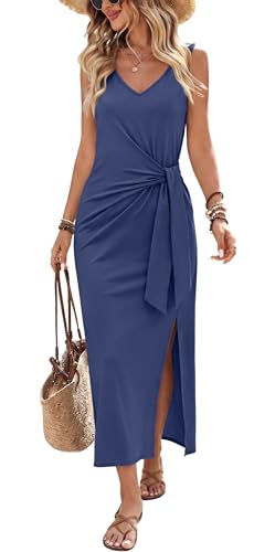 Midi Dresses for Women Elegant Classy Bodycon Formal Dress V