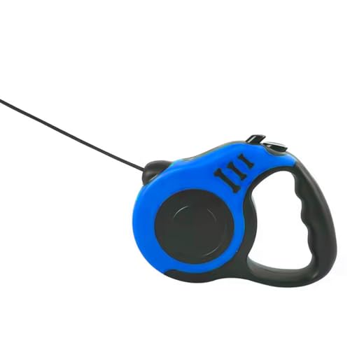 Guia Retrátil Para Cães, Gatos, Resistente 3 Metros Azul