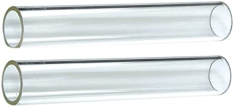 Hiland SGT-GLASS2 - Tubo de vidrio Qu artz de 2 piezas de repuesto para 584736, 639564, PH08-SB, HLDS01-GTHG, HLDS01-GTSS, HLDS01-GTPC, negro
