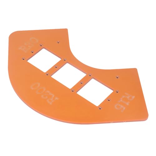Fräser-Eckradius-Schablone, Radius-Jig-Fräser-Schablone, R15 R30 R100 R200, Holzbearbeitungs-Eckradius-Führungsschablonen für Schrank- und Kleiderschrankecken, Schalterlöcher