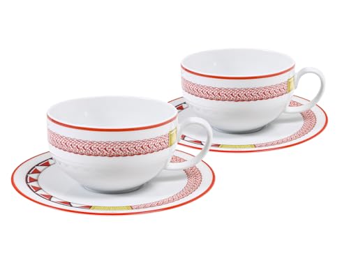 エルメス ティーカップ&ソーサー 200ml ペア トレサージュ エケストル