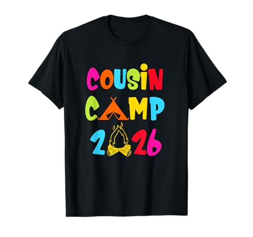 Cousin Camp 2026 Family Grandma Grandpa Summer Vacation T-Shirt