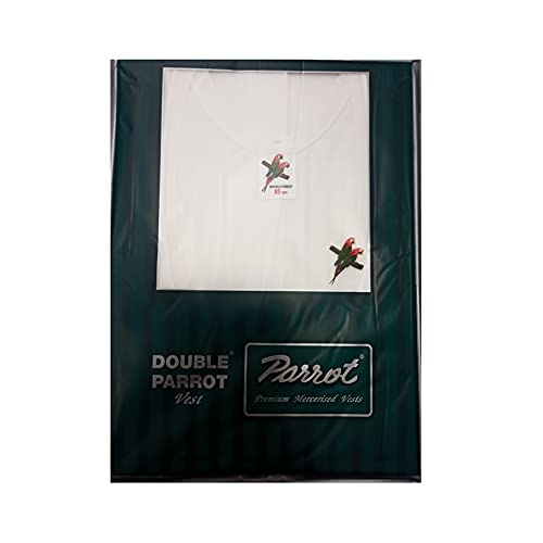 Image of Double Parrot Men's White Vest RN