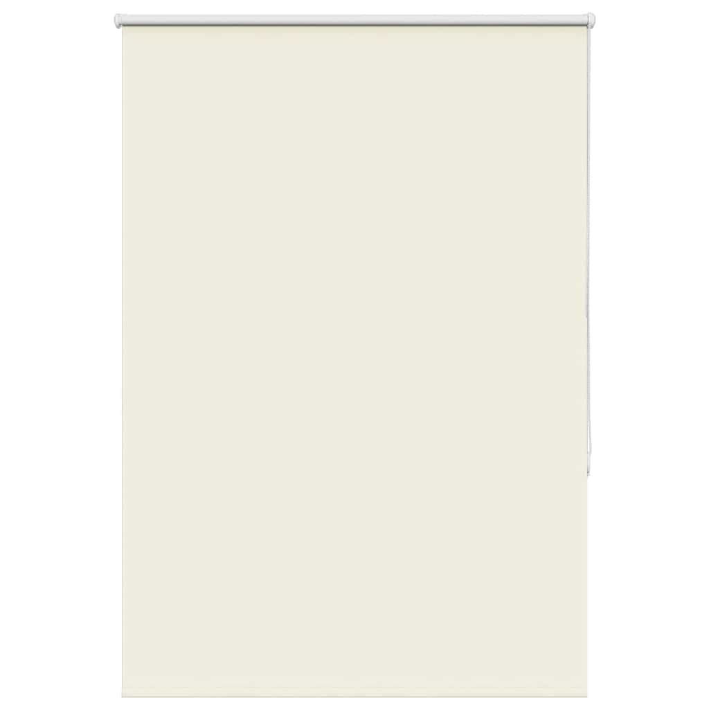 vidaXL Roller Blind Blackout Off White 105x130 cm Fabric Width 100.7 cm Polyester, day and night blind, kitchen blind, blackout roller shade — image 1