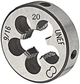 9/16-20, HSS Tap And Die Set,9/16 x 20 UNF Machine Thread Tap And UNF Round Thread Die Right Hand