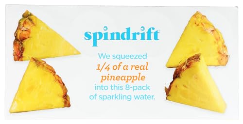 Image of SPINDRIFT Pineapple Sparkling Water, 12 FZ (8 Count)