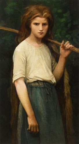 Tableau Toile la Bergère de Julius Adolph Breton SERENDIPITP 60x90cm