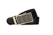 Men's Imperial Ratchet Leather Dress Belt (black gold)