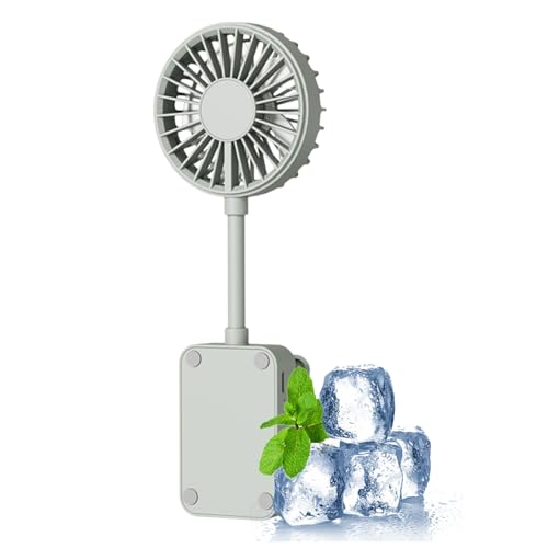 Ventilador Con Clip - Flujo De Aire Fuerte, Portátil, Recargable, Ajustable, 3 Velocidades, Ligero, Compañero De Viaje, Ventilador Con Abrazadera | Para Camping, Coche, Tienda, Cama De Viaje, Dormitor