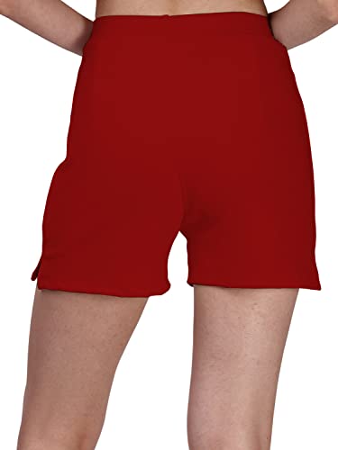 Image of Mehrang Solid Women Black High Waist Shorts for Women and Girls Casual Wear