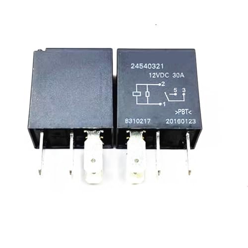 Relais 24540321 12V 30A contacts haute conductivité et boîtier isolant thermique 4 broches