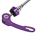 Entatial Bicycle Hub Bearing, Durable Bike Quick Release Skewer Lever for Mountain Bike for Cycling Road(Purple)
