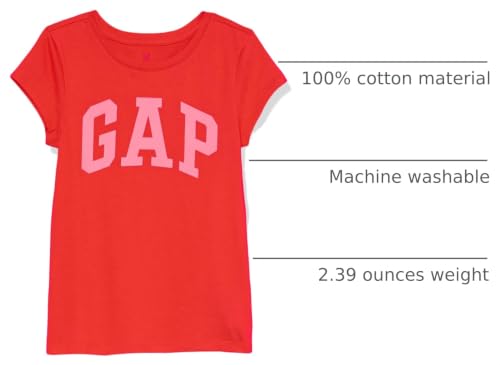 Image of Gap Girls Short Sleeve Logo Tee T-Shirt