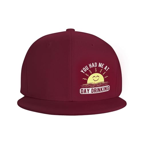 You Had Me at Day Drinking Adjustable Outdoor Baseball Hat Flat Hat3