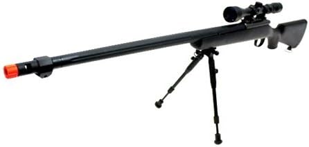 510 fps wellfire vsr-10 urban combat full metal bolt action sniper rifle w/ 3-9x40 scope & bipod package(Airsoft Gun)