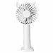 Ventilador portátil USB portátil de silencio portátil de verano, pequeño ventilador portátil de escritorio, collar de ventilador de hogar inteligente (blanco, talla única)