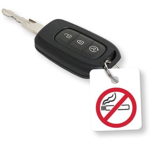 PACK OF 250 DOUBLE SIDED KEY FOB FOR RENTAL LOANER VEHICLE DEALERSHIP NO SMOKING REMINDER FOR KEY TAG RING