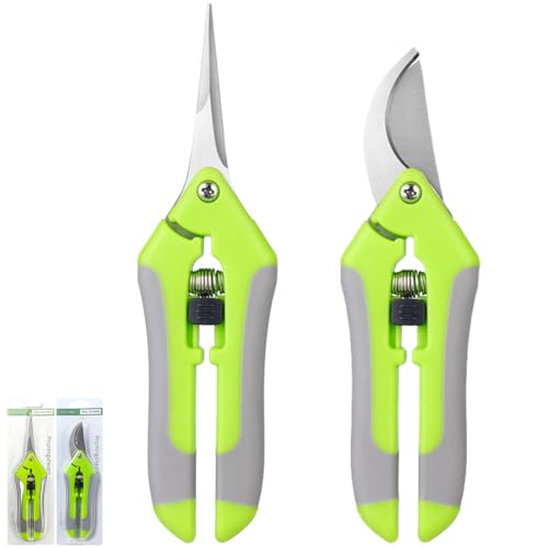 2PCS Gartenschere Ernteschere,Rosenschere,Bonsai Schere,Blumenschere,Trimmschere,Pflanzenschere für Pflanzen Gemüse Obst