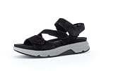 Gabor Damen Trekking Sandalen, Frauen Sandalen,Wechselfußbett,Moderate Mehrweite (G),sportsandalen,Woman,Lady,schwarz,38 EU / 5 UK