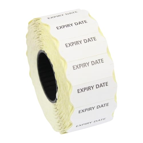 Etiquetas para pistola de precio 26x12 mm impresas con fecha de caducidad CT4