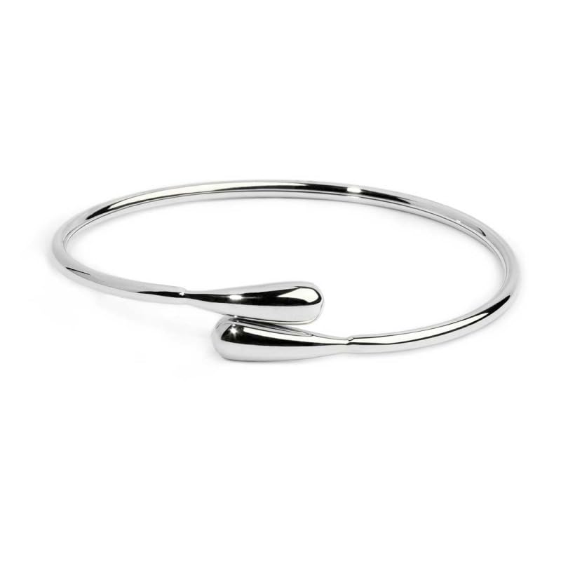 Bracelet rigide contrarié femme Marlù 33BR0062 finition goutte
