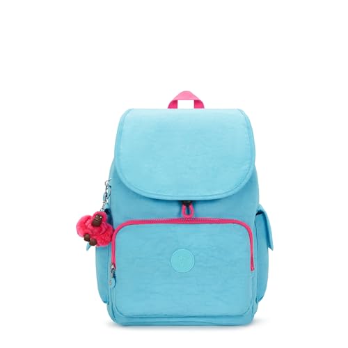 Kipling Mochila feminina City Pack, Combo Blue Sea, 12.5''L x 14.5''H x 7.25''D, Kipling Mochila feminina City Pack, mochila versátil para o dia todo