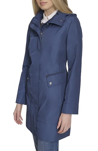Image of Cole Haan Women's Back Bow Packable Hooded Rain Jacket