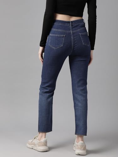 Image of GUTI Womens High Rise Crop Length Jeans()