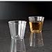 1 OZ. CLEAR ELEGANT PLASTIC SHOT GLASS/CUP 50/50 2500CS
