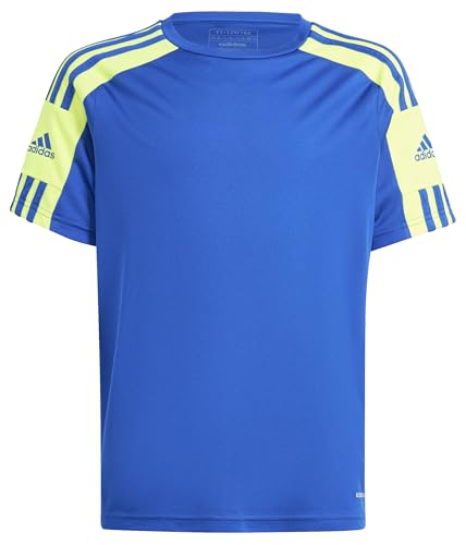 adidas Squadra 21 Jersey, Camiseta de Mangas Corta Niños, Team Royal Blue/Team Solar Yellow/Team Royal Blue, 13-14 años