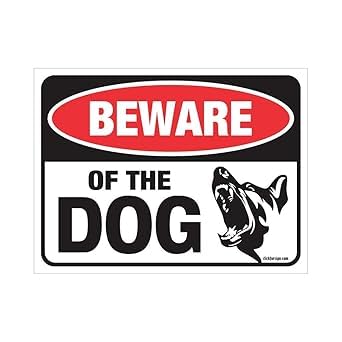SHIVOID® Beware of Dog Warning Sticker - Strong Adhesive for Gates, Doors, and Walls (B0DC4LJX1J) Amazon Price History, Amazon Price Tracker