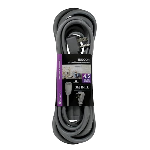 15 FT Heavy Duty Air Conditioner and Appliance Extension Cord,
