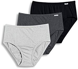 Jockey Women's Underwear Elance Hipster - 3 Pack, Grey Heather/Charcoal Heather/Black, 6