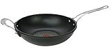 Tefal B35705 Jamie Oliver Wokpfanne 3 TLG Wok Pfanne 30 cm Induktionsgeeignet Antihaftbeschichtet mit Stiel u. Griff Teflon inkl. Pfannenwender + Untersetzer im Set Testsieger Wok Pfanne