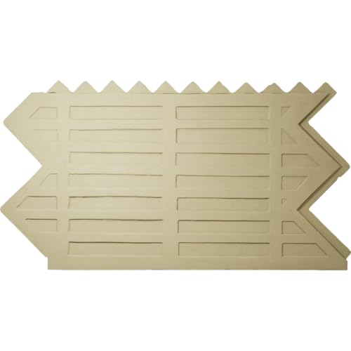 EverStone Herringbone Faux Brick Panel, 46 1/2"W x 25 1/4"H x 1"D, Limewashed Color by Ekena Millwork - Used condition - Image 5