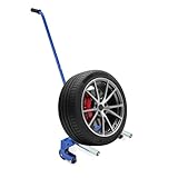 500 Lb Heavy Duty Tire Wheel Dolly, 12'-24' Adjustable Roller Truck Tire Moving...