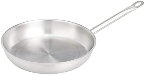 AmazonCommercial 28 cm Stainless Steel Aluminium-Clad Frying Pan