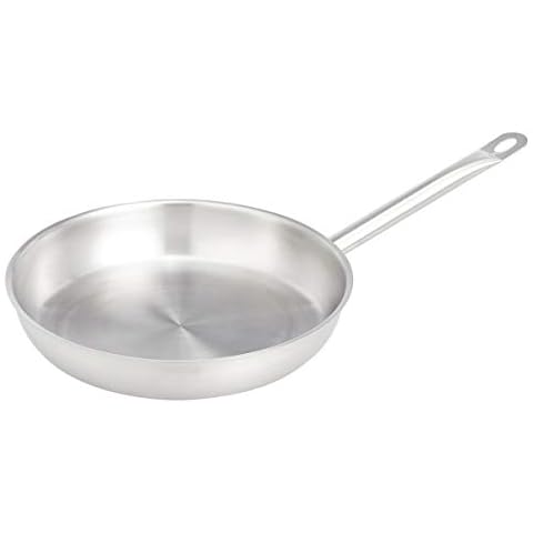 Amazon Basics 28 cm Stainless Steel Frying Pan Cover