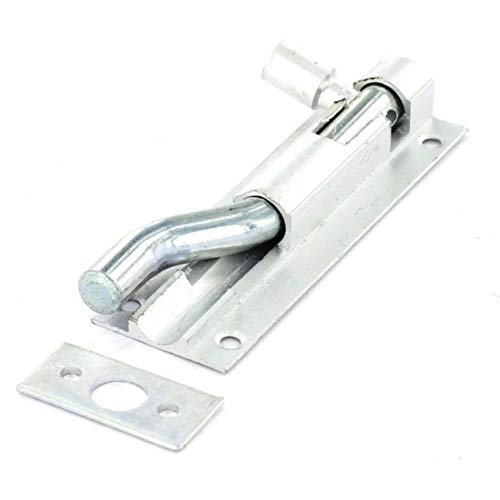 Image of Securit S1558 Aluminium Necked Door Bolt 1" Wide - 100mm - Silver