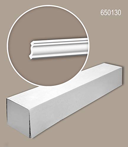Cornisas de poliestireno XPS molduras de techo 200 cm x 3 cm x 3,2 cm pack 10 unidades 3