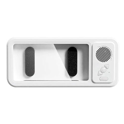 Soporte de teléfono para ducha | Soporte de rotación segura de 360° con altavoz,Carcasa de teléfono impermeable visible para ducha con altavoz | Para calidad de sonido mejorada espejo de baño Tabl