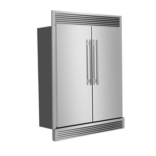 Forno Maderno 60\" 2-Piece Convertible Refrigerator/Freezer Built-In with Decorative Grill Trim, 27.2 cu.ft.
