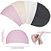Cuyacili 4 Pairs Set-in Shoulder Pads Sewing Sponge Shoulder Pad Thin Shoulder Enhancer for Round Shoulders Women Blazer T-Shirt Dresses Sewing Accessories (Black + White+ Pink+ Skin)
