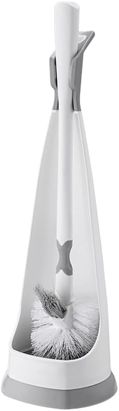 Toilet Brush Holder Toilet Brush Holder Household Wall-Mounted Toilet Bowl Brush Bathroom Long Handle Cleaning Brush Elbow Toilet Brushs Set Toilet Brush Holders(C)