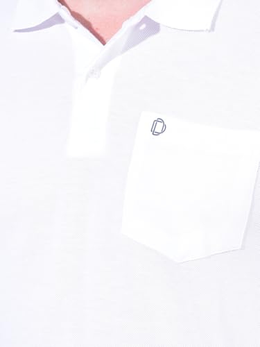 Image of Dollar Men's Pack of 1 Solid Cotton Blend Polo Neck T-Shirt