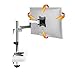 Produktbild RICOO TS0711 Monitor-Ständer Schwenkbar Neigbar PC Bildschirm-Ständer 13-30 Zoll (33-76cm) Schreib-Tisch Stand-Fuß VESA 75x75 100x100 Silber