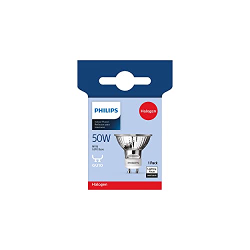 Philips Led 50 Watt Mr16 Reflector Light Bulb, Gu10 Base 120 Volts, 1-Pack #TOP2