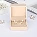 KUKUVR 2 Pieces Classic Velvet Jewelry Earring Gift Box for Stud Earring Necklace Pendant, Jewellry Earring Storage Display Case for Wedding Engagement Birthday Anniversary