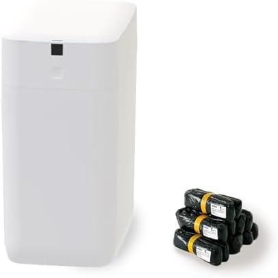 Airdeer Automatic Trash Can, 3 Gallon Self Sealing and Self-Changing Smart Trash Can, Motion Sensor, Touchless Garbage can with lid for Kitchen Bathroom Bedroom Office, 6 Refill Rings(C3, White)
