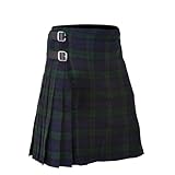 Allsafe Traders Scottish Men's Kilts Tartan Kilt Highland Light Weight Value Kilt (Black Watch, 38''-40'' Belly Button)